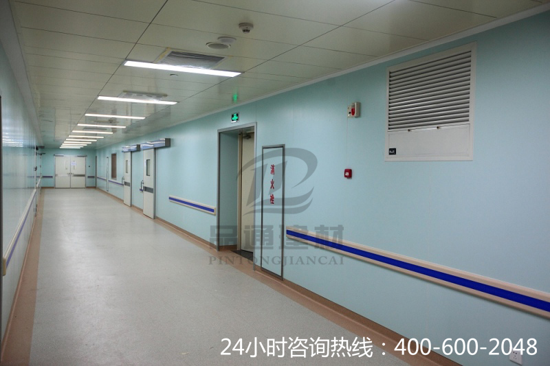 【寧夏】銀川市鐵路醫(yī)院pvc走廊護墻板，貨比三家優(yōu)選品通建材